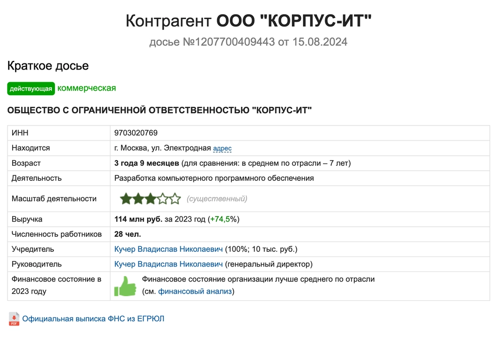 Корпус-ИТ - компания Акопяна Арсена